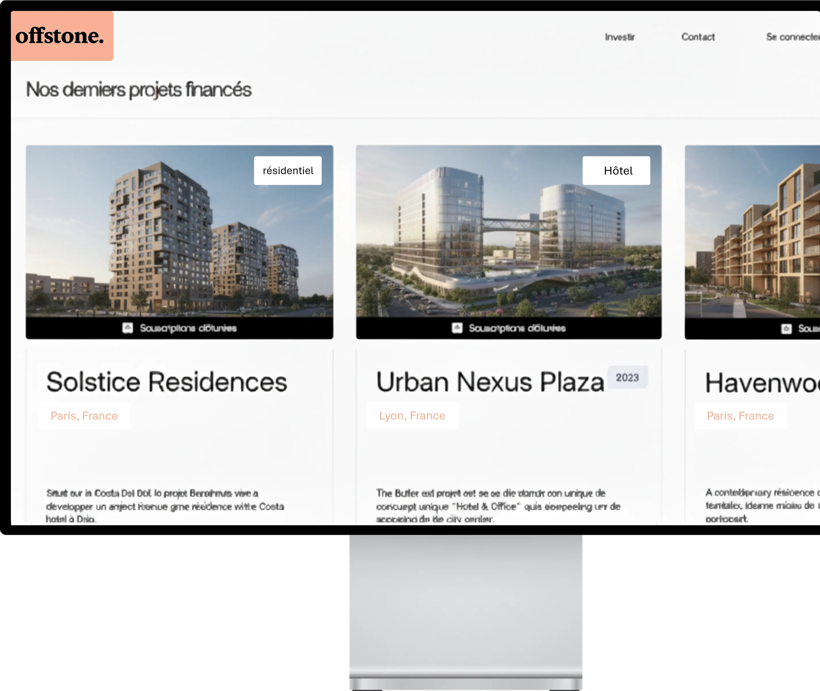 New offstone platform